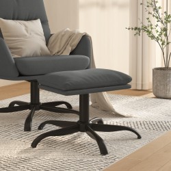 vidaXL Fußhocker Dunkelgrau 60x60x36 cm Stoff