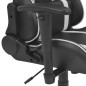 vidaXL Neigbarer Racing-Bürostuhl Kunstleder Weiß vidaXL Neigbarer Racing-Bürostuhl Kunstleder Weiß