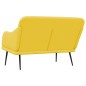 vidaXL Sitzbank Hellgelb 110x76x80 cm Stoff vidaXL Sitzbank Hellgelb 110x76x80 cm Stoff
