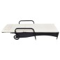 vidaXL Sonnenliege mit Polster & Rollen Poly Rattan Schwarz vidaXL Sonnenliege mit Polster & Rollen Poly Rattan Schwarz