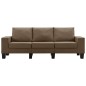 vidaXL 3-Sitzer-Sofa Braun Stoff vidaXL 3-Sitzer-Sofa Braun Stoff