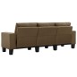 vidaXL 3-Sitzer-Sofa Braun Stoff vidaXL 3-Sitzer-Sofa Braun Stoff