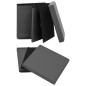 vidaXL Hocker mit Stauraum Grau PVC vidaXL Hocker mit Stauraum Grau PVC