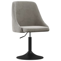 vidaXL Barhocker Hellgrau Samt 