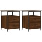 vidaXL Nachttische 2 Stk. Braun Eichen-Optik 44x45x60 cm Holzwerkstoff vidaXL Nachttische 2 Stk. Braun Eichen-Optik 44x45x60 cm Holzwerkstoff