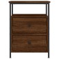 vidaXL Nachttische 2 Stk. Braun Eichen-Optik 44x45x60 cm Holzwerkstoff vidaXL Nachttische 2 Stk. Braun Eichen-Optik 44x45x60 cm Holzwerkstoff