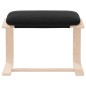 vidaXL Fußhocker Schwarz 51x41x40 cm Stoff vidaXL Fußhocker Schwarz 51x41x40 cm Stoff