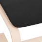 vidaXL Fußhocker Schwarz 51x41x40 cm Stoff vidaXL Fußhocker Schwarz 51x41x40 cm Stoff