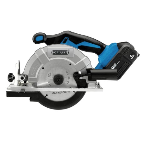 Draper Tools Bürstenlose Kreissäge mit 1 x 3 Ah D20 Akku 20V