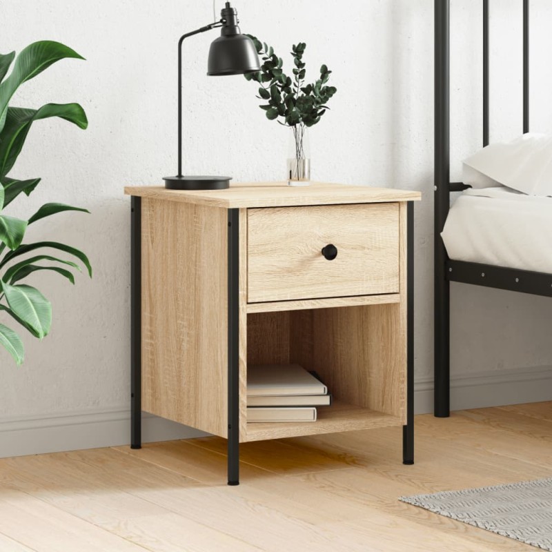 vidaXL Nachttisch Sonoma-Eiche 40x42x50 cm Holzwerkstoff vidaXL Nachttisch Sonoma-Eiche 40x42x50 cm Holzwerkstoff
