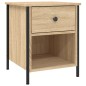 vidaXL Nachttisch Sonoma-Eiche 40x42x50 cm Holzwerkstoff vidaXL Nachttisch Sonoma-Eiche 40x42x50 cm Holzwerkstoff