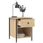 vidaXL Nachttisch Sonoma-Eiche 40x42x50 cm Holzwerkstoff vidaXL Nachttisch Sonoma-Eiche 40x42x50 cm Holzwerkstoff