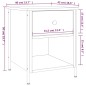 vidaXL Nachttisch Sonoma-Eiche 40x42x50 cm Holzwerkstoff vidaXL Nachttisch Sonoma-Eiche 40x42x50 cm Holzwerkstoff