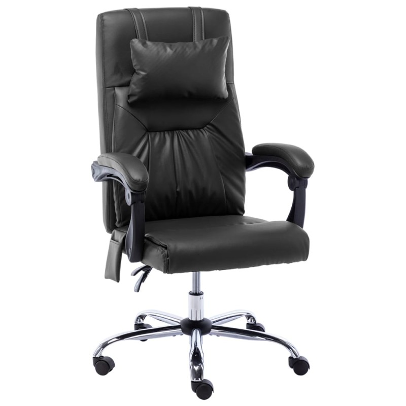 vidaXL Massage-Bürostuhl Schwarz Kunstleder vidaXL Massage-Bürostuhl Schwarz Kunstleder
