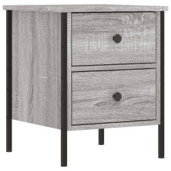 vidaXL Nachttisch Grau Sonoma-Eiche 40x42x50 cm Holzwerkstoff
