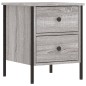 vidaXL Nachttisch Grau Sonoma-Eiche 40x42x50 cm Holzwerkstoff