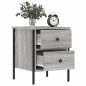 vidaXL Nachttisch Grau Sonoma-Eiche 40x42x50 cm Holzwerkstoff
