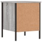 vidaXL Nachttisch Grau Sonoma-Eiche 40x42x50 cm Holzwerkstoff