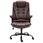 vidaXL Bürostuhl Dunkelbraun Wildleder-Optik vidaXL Bürostuhl Dunkelbraun Wildleder-Optik