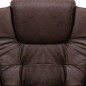 vidaXL Bürostuhl Dunkelbraun Wildleder-Optik vidaXL Bürostuhl Dunkelbraun Wildleder-Optik