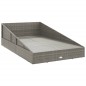 vidaXL Gartenbett Grau 110x200 cm Poly Rattan vidaXL Gartenbett Grau 110x200 cm Poly Rattan
