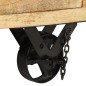 vidaXL Beistelltisch mit Schublade und Rädern Mangoholz 40x40x45 cm vidaXL Beistelltisch mit Schublade und Rädern Mangoholz 40x40x45 cm