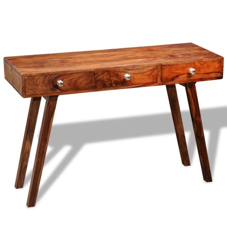 vidaXL Konsolentisch mit 3 Schubladen 76 cm Massivholz 