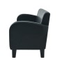 vidaXL 3-Sitzer-Sofa Kunstleder Schwarz vidaXL 3-Sitzer-Sofa Kunstleder Schwarz