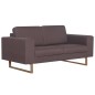 vidaXL 2-Sitzer-Sofa Stoff Taupe vidaXL 2-Sitzer-Sofa Stoff Taupe
