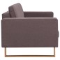 vidaXL 2-Sitzer-Sofa Stoff Taupe vidaXL 2-Sitzer-Sofa Stoff Taupe