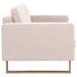vidaXL 2-Sitzer-Sofa Stoff Cremeweiß vidaXL 2-Sitzer-Sofa Stoff Cremeweiß