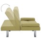 vidaXL Schlafsofa mit zwei Kissen Grün Polyester vidaXL Schlafsofa mit zwei Kissen Grün Polyester