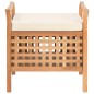 vidaXL Sitzbank mit Stauraum 49×48×49 cm Walnuss Massivholz vidaXL Sitzbank mit Stauraum 49×48×49 cm Walnuss Massivholz
