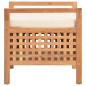 vidaXL Sitzbank mit Stauraum 49×48×49 cm Walnuss Massivholz vidaXL Sitzbank mit Stauraum 49×48×49 cm Walnuss Massivholz