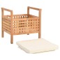 vidaXL Sitzbank mit Stauraum 49×48×49 cm Walnuss Massivholz vidaXL Sitzbank mit Stauraum 49×48×49 cm Walnuss Massivholz