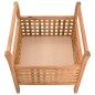vidaXL Sitzbank mit Stauraum 49×48×49 cm Walnuss Massivholz vidaXL Sitzbank mit Stauraum 49×48×49 cm Walnuss Massivholz