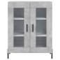 Highboard Betongrau 69,5x34x180 cm Holzwerkstoff Highboard Betongrau 69,5x34x180 cm Holzwerkstoff