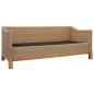 vidaXL 3-Sitzer-Sofa mit Polstern Natürliches Rattan vidaXL 3-Sitzer-Sofa mit Polstern Natürliches Rattan