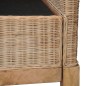 vidaXL 3-Sitzer-Sofa mit Polstern Natürliches Rattan vidaXL 3-Sitzer-Sofa mit Polstern Natürliches Rattan