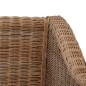 vidaXL 3-Sitzer-Sofa mit Polstern Natürliches Rattan vidaXL 3-Sitzer-Sofa mit Polstern Natürliches Rattan