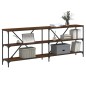 vidaXL Konsolentisch Braun Eichen-Optik 200x30x75 cm Holzwerkstoff vidaXL Konsolentisch Braun Eichen-Optik 200x30x75 cm Holzwerkstoff