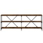 vidaXL Konsolentisch Räuchereiche 200x30x75 cm Holzwerkstoff und Eisen vidaXL Konsolentisch Räuchereiche 200x30x75 cm Holzwerkstoff und Eisen