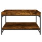 vidaXL Couchtisch Räuchereiche 80x80x45 cm Holzwerkstoff und Eisen vidaXL Couchtisch Räuchereiche 80x80x45 cm Holzwerkstoff und Eisen