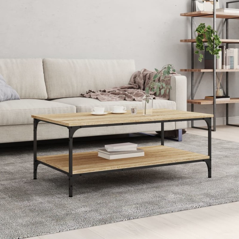vidaXL Couchtisch Sonoma-Eiche 100x55x40 cm Holzwerkstoff vidaXL Couchtisch Sonoma-Eiche 100x55x40 cm Holzwerkstoff