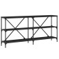 vidaXL Konsolentisch Schwarz 160x30x75 cm Holzwerkstoff und Eisen vidaXL Konsolentisch Schwarz 160x30x75 cm Holzwerkstoff und Eisen