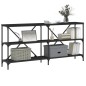 vidaXL Konsolentisch Schwarz 160x30x75 cm Holzwerkstoff und Eisen vidaXL Konsolentisch Schwarz 160x30x75 cm Holzwerkstoff und Eisen