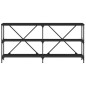 vidaXL Konsolentisch Schwarz 160x30x75 cm Holzwerkstoff und Eisen vidaXL Konsolentisch Schwarz 160x30x75 cm Holzwerkstoff und Eisen