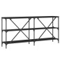 vidaXL Konsolentisch Schwarz 160x30x75 cm Holzwerkstoff und Eisen vidaXL Konsolentisch Schwarz 160x30x75 cm Holzwerkstoff und Eisen