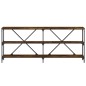 vidaXL Konsolentisch Räuchereiche 180x30x75 cm Holzwerkstoff und Eisen vidaXL Konsolentisch Räuchereiche 180x30x75 cm Holzwerkstoff und Eisen