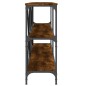 vidaXL Konsolentisch Räuchereiche 180x30x75 cm Holzwerkstoff und Eisen vidaXL Konsolentisch Räuchereiche 180x30x75 cm Holzwerkstoff und Eisen